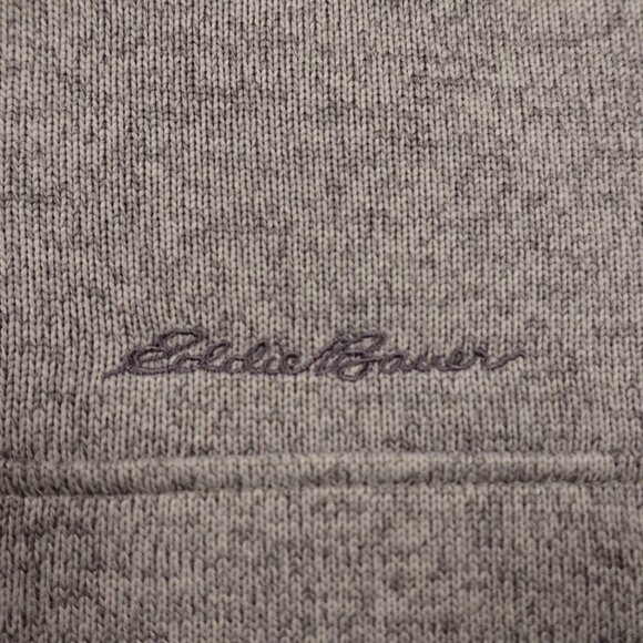 Eddie Bauer Radiator Fleece Snap Mock Pullover Men's Medium Gray Heather - Picture 2 of 10